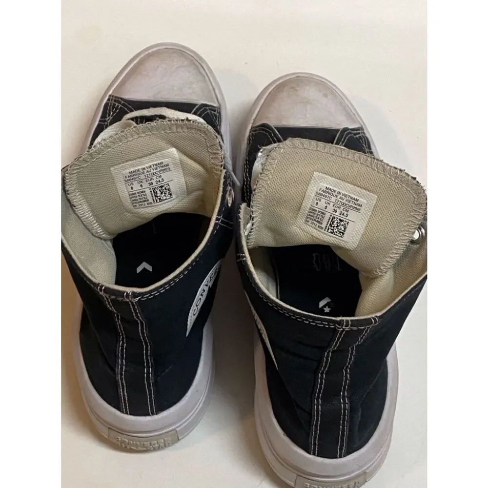 Converse Black and White Women’s Platforms High-Top Sneakers - All Star Move